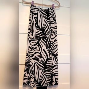 Susan Graver Zebra Print Liquid Knit Petite Maxi Skirt
